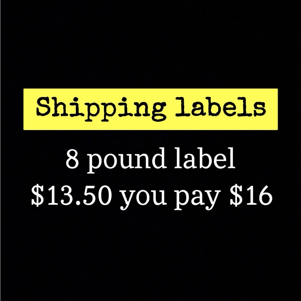 Shipping label 8lb